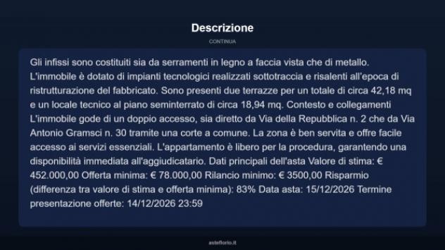 Immobile in asta di 266 m² in vendita a Montelupo Fiorentino - Foto 16