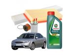 Kit tagliando filtri e olio 5w30 Ford Mondeo III 2.0 Tdci 2001/07