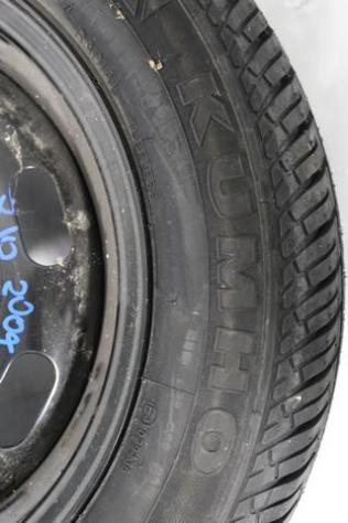 K9965G75540 RUOTA DI SCORTA KUMHO 175/65 R14 82T KIA RIO 1.3 60KW 5P B 5M (2004) RICAMBIO USATO CON CERCHIO IN FERRO DA 14 POLLICI 4 FORI T14X5,5JJ IN - Foto 3