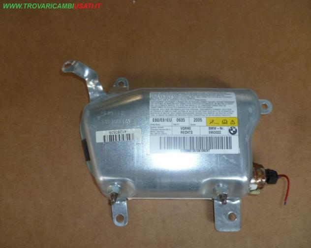 DISPOSITIVO AIRBAG LAT. ANT.D. SP. NERA 6963022 BMW Serie 5 E61 Touring  Carrozzeria  Sicurezza  Airbag  Air-bag porta (ant) dx. BMW - Serie 5 E60 4 p