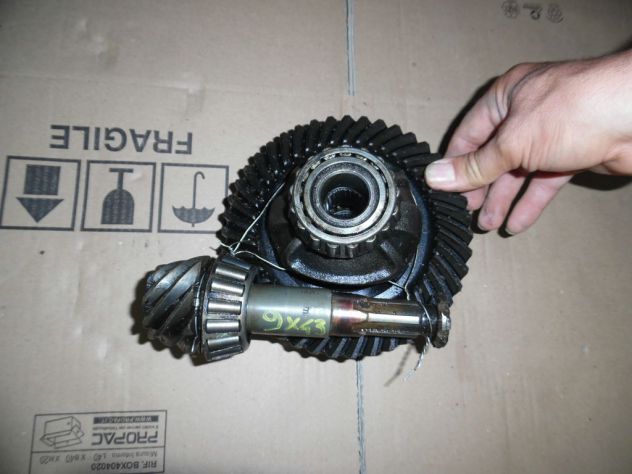 COPPIA CONICA 9X43 ALFA ROMEO GIULIA CON SCATOLA PLANETARI - Foto 3
