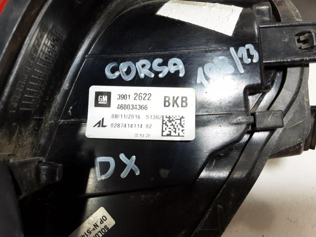 STOP FANALE POSTERIORE DESTRO OPEL Corsa E 3° Serie 39012622 (15) - Foto 5