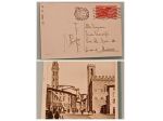 Cartolina Piazza San Firrnze 1933, viaggiata.