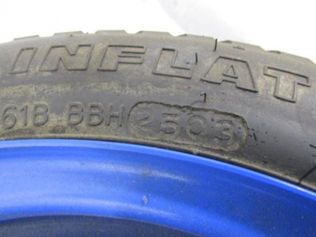 RUOTINO DI SCORTA HANKOOK S400 DAEWOO MATIZ 1.0 B 46KW 5M 5P (2003) RICAMBIO USATO T105/80D13 82M 2503 - Foto 5