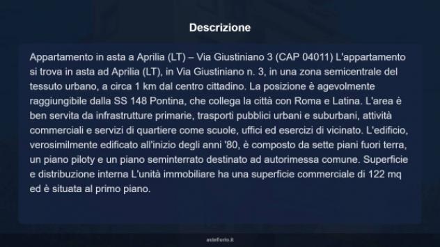 Immobile in asta di 122 m² in vendita a Aprilia - Foto 4