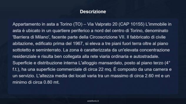 Immobile in asta di 22 m² in vendita a Torino - Foto 8