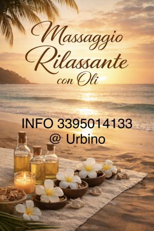 Massaggio rilassante con oli Tel:3395014133