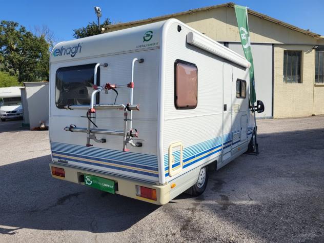 CAMPER ELNAGH DUCATO SEMINTEGRALE LETTO FRANCESE TENDALINO PORTABICI GENERALI USATO - Foto 3