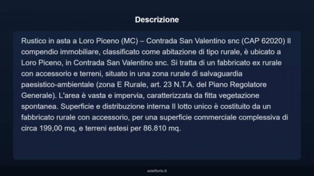 Immobile in asta di 199 m² in vendita a Loro Piceno - Foto 3