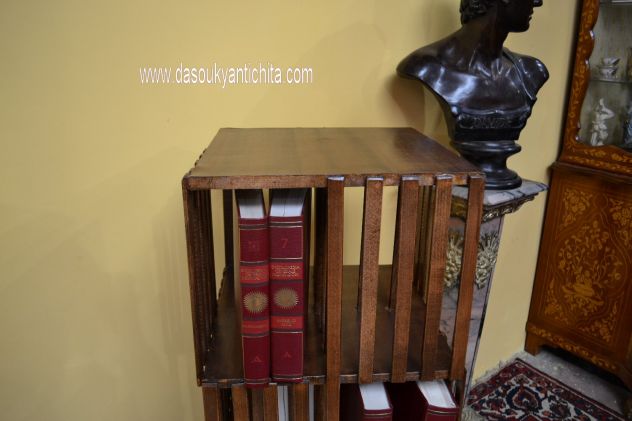 Libreria girevole a tre ripiani stile inglese - Foto 4