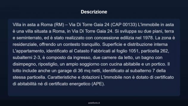 Immobile in asta di 110 m², box auto in vendita a Roma - Foto 3
