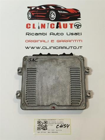 CENTRALINA INIEZIONE FIAT Panda 2° Serie 51804614 6A03B000A7 188A4000 benzina 1242 (0310) - Foto 3