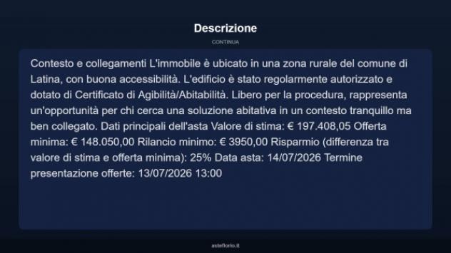 Immobile in asta di 151 m² con più di 5 locali in vendita a Latina - Foto 17