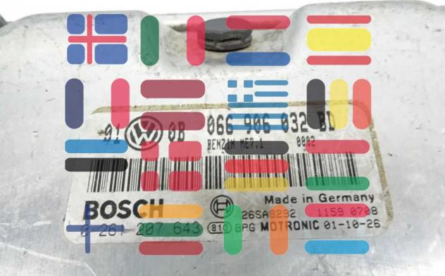 0261207643 066906032BD Volkswagen Passat 2.3 V5 centralina motore Bosch - Foto 2