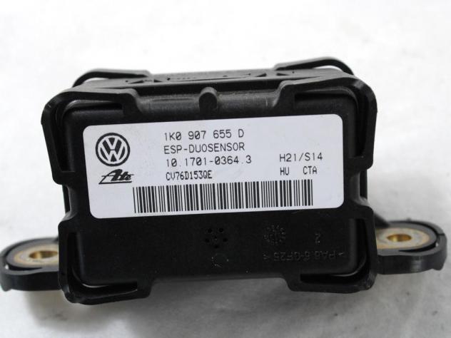 1K0907655D SENSORE ESP IMBARDATA VOLKSWAGEN GOLF 5 1.9 D 77KW 5M 5P (2006) RICAMBIO USATO 10.1701-0364.3 - Foto 4