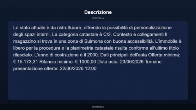 Immobile in asta di 119 m² in vendita a Sulmona - Foto 4