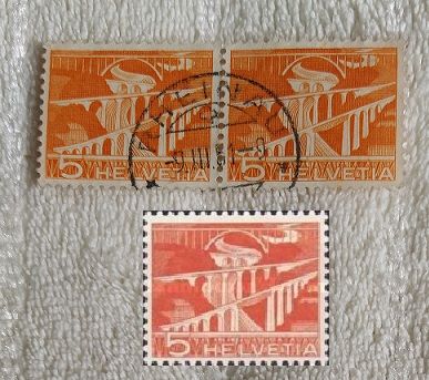 A145 - RARA VARITA' DI FRANCOBOLLI SVIZZERA