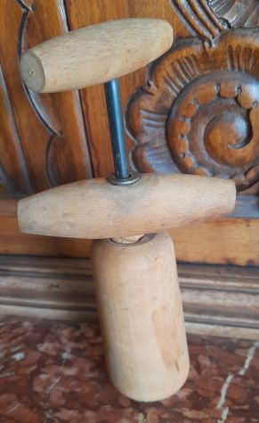 cavatappi in legno antico   in ottime condizioni cm .14 - Foto 5