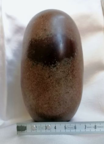 ANTICO AUTENTICO SHIVA-LINGA DIASPRO CON BASE LEGNO SCOLPITA, INDIA 1900. - Foto 8