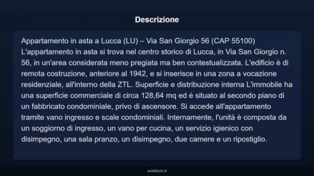 Immobile in asta di 128 m² con più di 5 locali in vendita a Lucca - Foto 4