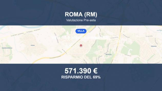 Immobile in asta di 660 m² con più di 5 locali e box auto in vendita a Roma