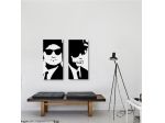 Quadro The Blues Brothers dipinto a mano pop art