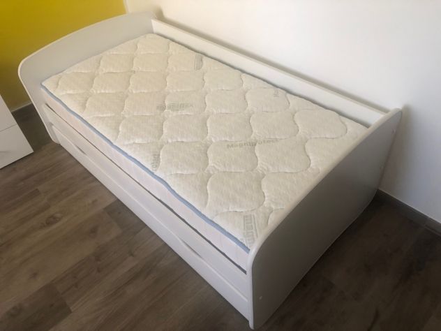 Lettino Babydreams bianco + Materasso Magniflex