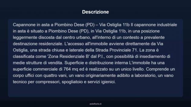 Immobile in asta di 764 m² in vendita a Piombino Dese - Foto 9