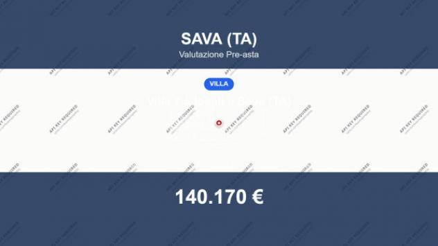 Immobile in asta di 362 m² con più di 5 locali in vendita a Sava