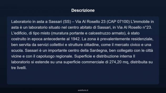 Immobile in asta di 274 m² in vendita a Sassari - Foto 4