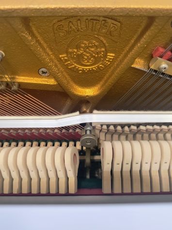 Pianoforte Sauter 120 bianco tedesco R2 con doppio scappamento con trasporto - Foto 6