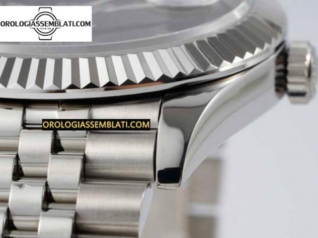 Replica Rolex Assemblata DATEJUST 41 SS 1:1 BEST EDITION ACCIAIO 904L QUADRANTE NERO SUL BRACCIALE SS JUBILEE 3235 V2 - Foto 14