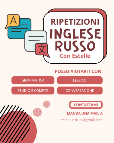 Ripetizioni di inglese e russo online