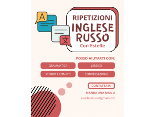 Ripetizioni di inglese e russo online
