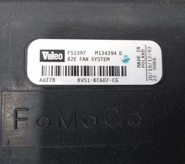 VENTOLA RAFFREDDAMENTO MOTORE FORD Fiesta 6° Serie 8V51-8C607-CG TZJA Diesel 1600 (0817) - Foto 6