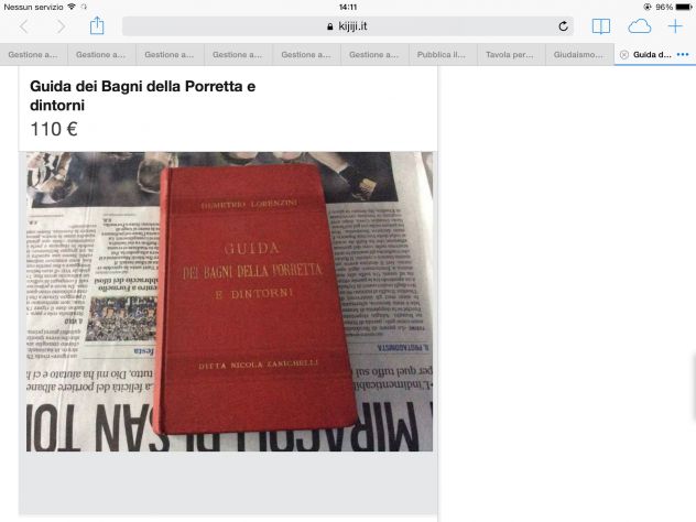 Lorenzini Demetrio: Guida dei Bagni della Porretta e dintorni con cenni storici