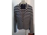 GIACCA DONNA MARINARA A RIGHE BLU/BIANCO