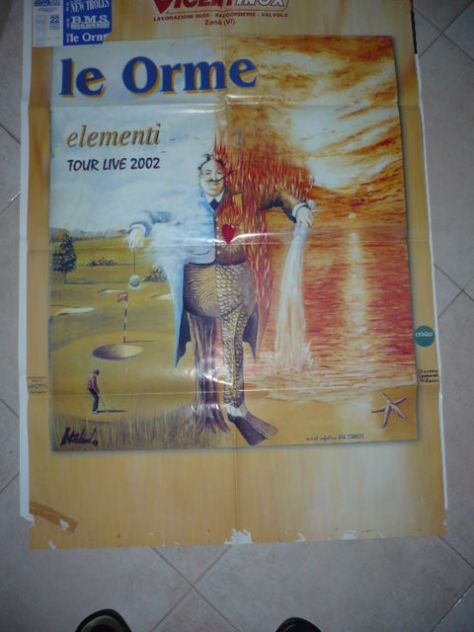 Banco Mutuo Soccorso e Le Orme 2 manifesti poster 2002. - Foto 2