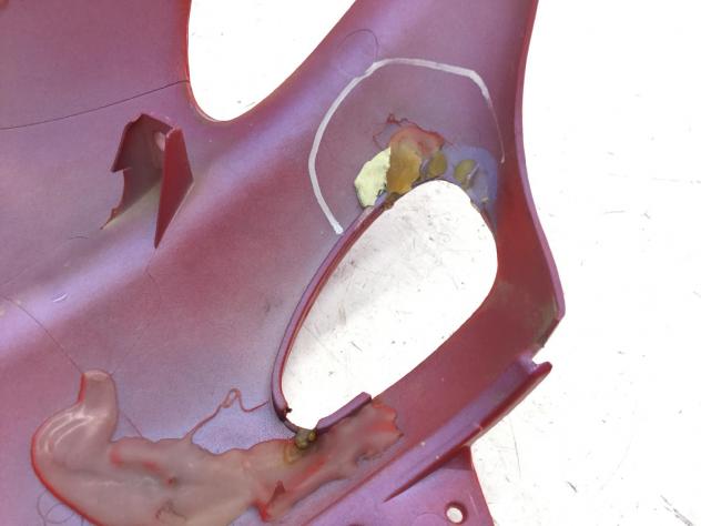 GILERA RUNNER 50 CARENA SCUDO ANTERIORE SINISTRA CON ATTACCO ROTTO 2000 C1400 - Foto 6
