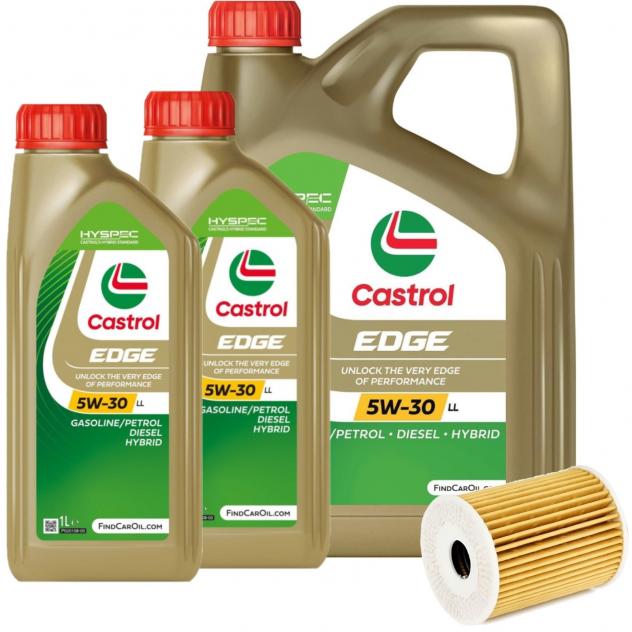Castrol Kit Olio Motore Edgell5W30-6+Fo