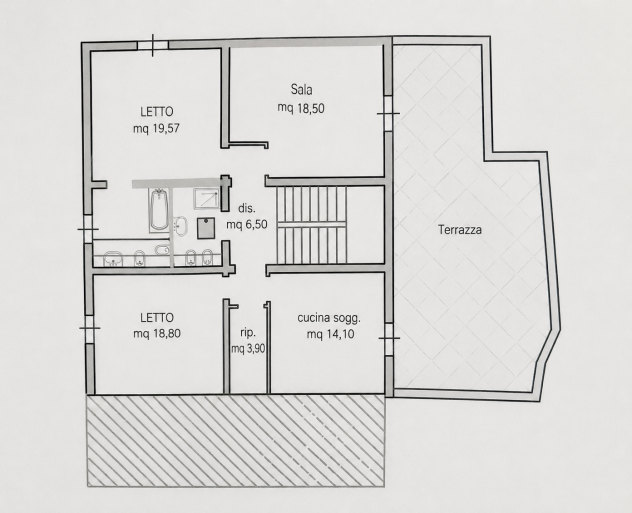 Porzione di casa in vendita a Pontedera 289 mq Rif: 1432483 - Foto 2