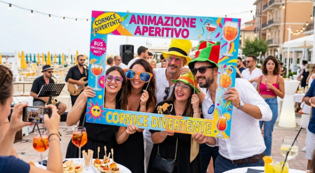 ANIMAZIONE APERITIVO CORNICE DIVERTENTE