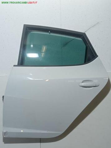 PORTA POST. SX BIANCA CON ALZ MAN. E SERR VETRO SCURO 999-U1562159 Carrozzeria Lamierati esterni Porte Porta post. sx. SEAT - IBIZA - 2008 2012, S