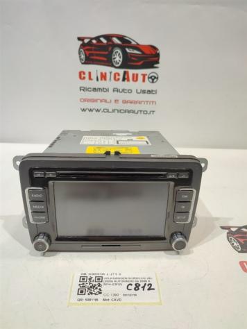 AUTORADIO VOLKSWAGEN Scirocco Serie (137) 3C8035195 CAVD (0814)
