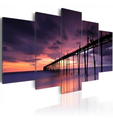 Quadro Pontile In Mare 100x50 E 200x100 ARREDALACASA