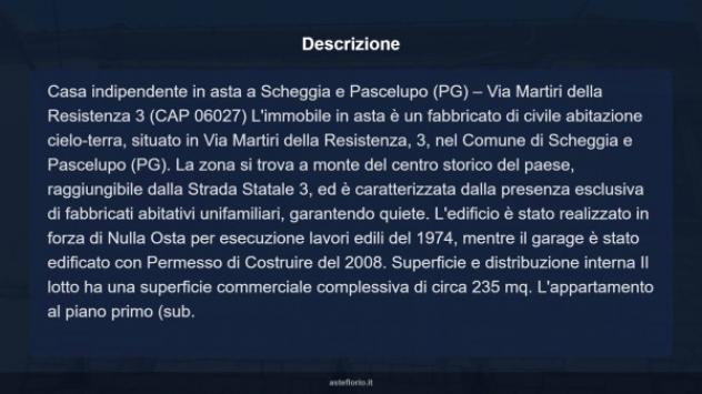 Immobile in asta di 235 m², box auto in vendita a Scheggia e Pascelupo - Foto 17