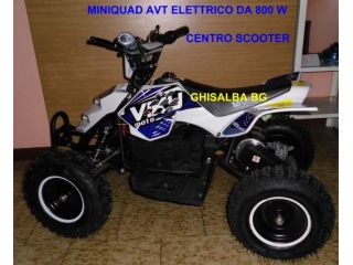 miniquad elettrico 36V 800W bianco blu