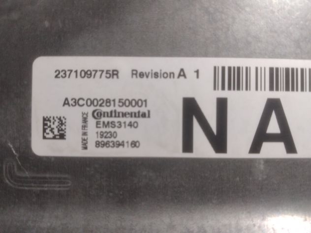 CENTRALINA MOTORE A3C0028150001 EMS3140 237109775R Renault Continental 29059 C - Foto 4