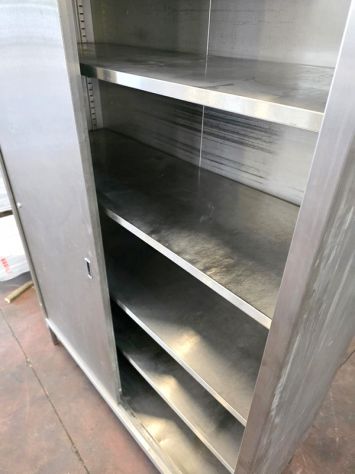 armadio inox per cucina alimentare usato - Foto 3