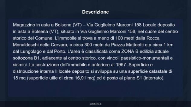 Immobile in asta di 18 m² in vendita a Bolsena - Foto 7